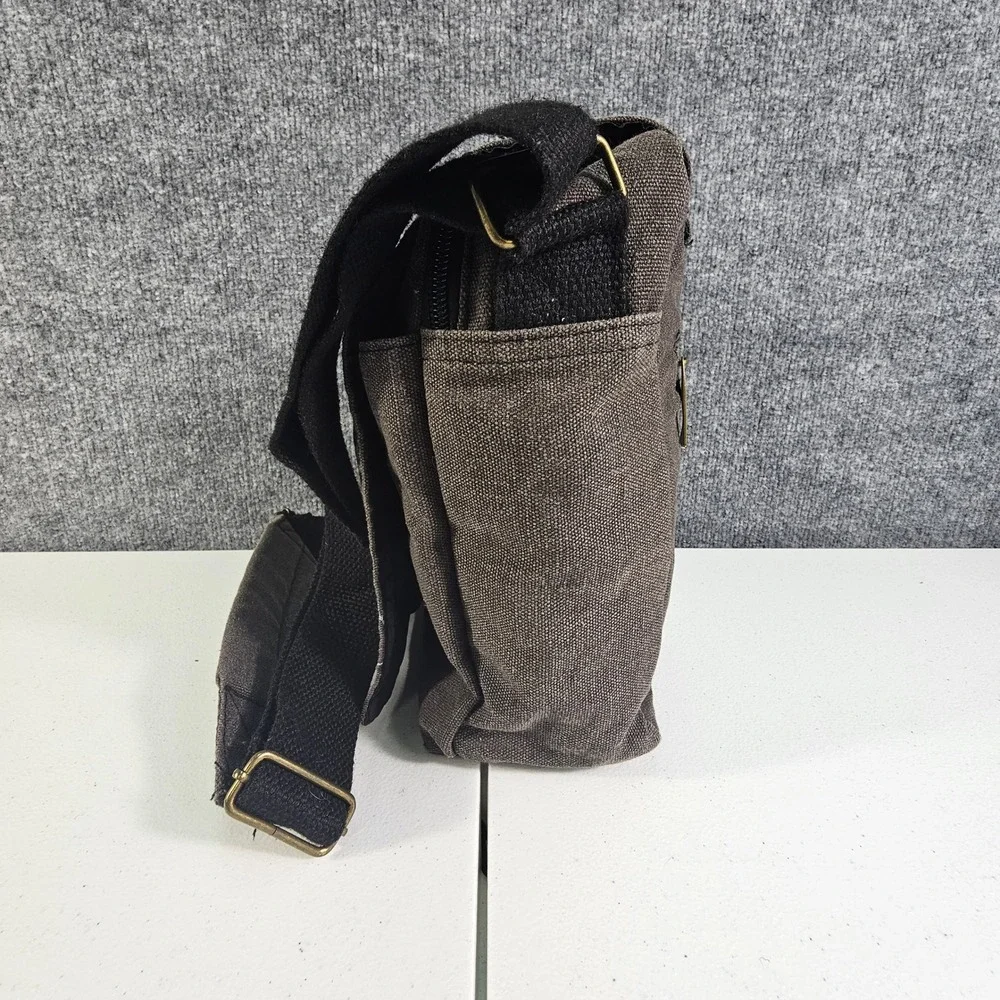 Robin Ruth Indiana The Hoosier State Canvas Messenger Bag Crossbody Shoulder EUC